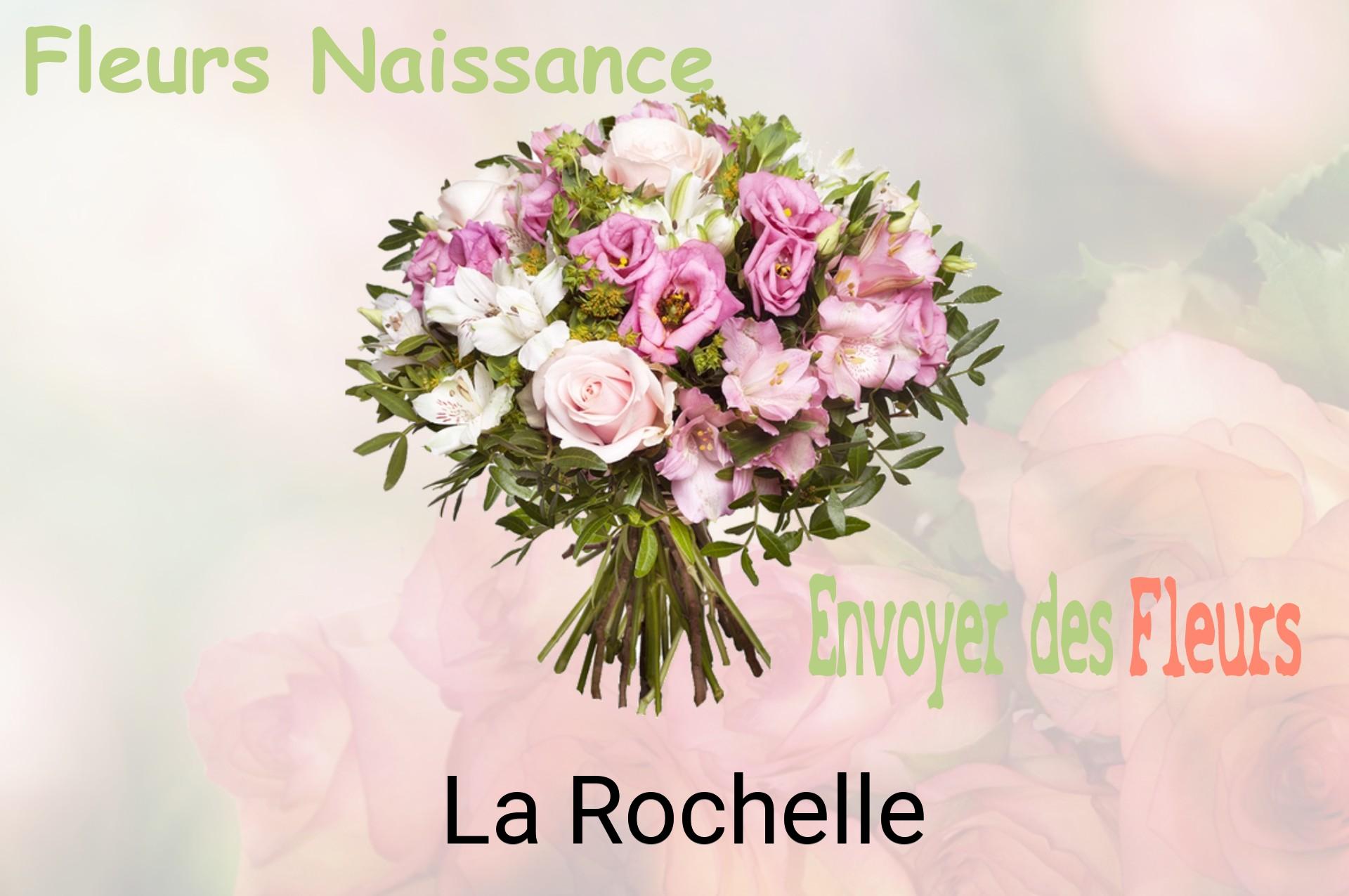 Bouquet de fleurs de naissance livré à La Rochelle