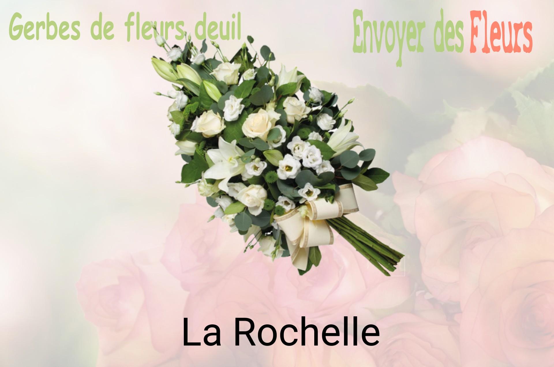 Gerbe de fleurs de deuil livrée à La Rochelle